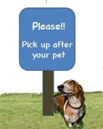 Please! Pick up after your pet