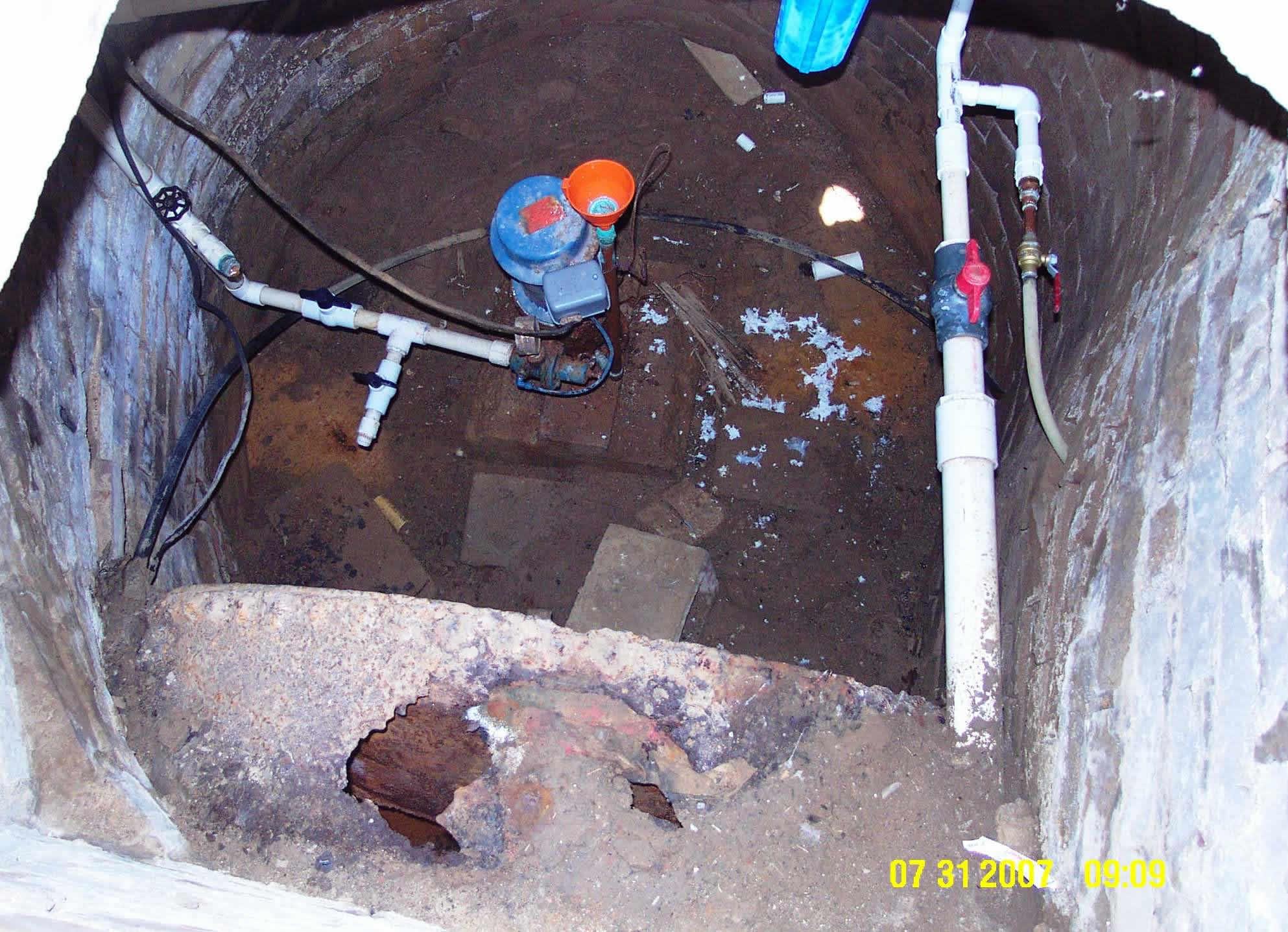 Brick Lined Well Pit